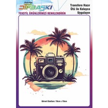 F17 Ajans Ütü ile Yapışan Tişört Tekstil Dtf Transfer Baskı