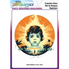 F17 Ajans Ütü ile Yapışan Tişört Tekstil Dtf Transfer Baskı