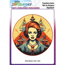 F17 Ajans Ütü ile Yapışan Tişört Tekstil Dtf Transfer Baskı