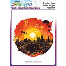 F17 Ajans Ütü ile Yapışan Tişört Tekstil Dtf Transfer Baskı