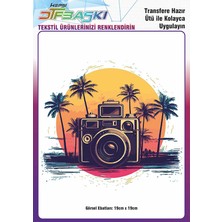 F17 Ajans Ütü ile Yapışan Tişört Tekstil Dtf Transfer Baskı