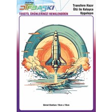 F17 Ajans Ütü ile Yapışan Tişört Tekstil Dtf Transfer Baskı