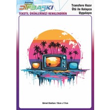 F17 Ajans Ütü ile Yapışan Tişört Tekstil Dtf Transfer Baskı