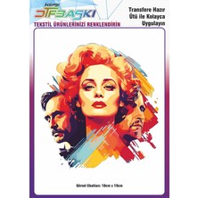 F17 Ajans Ütü ile Yapışan Tişört Tekstil Dtf Transfer Baskı