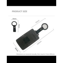 BigKey Renault Megane 4 Clio 5 Austral Siyah Karbon Kart Modele Uygun Anahtar Kılıfı