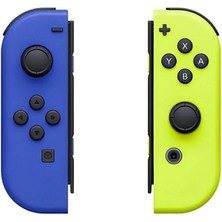 Cosmostech Ns Switch Uyumlu 2'li J-C Joycon Pad Controller Gamepad oyun kolu Sarı-Mavi