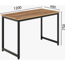 Flinder Çalışma Masası Bilgisayar Masası Ofis Masası 60 x 120 cm