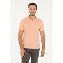 U.S. Polo Assn. Erkek Slim Fit Polo Yaka Somon Tişört 50279560-VR047