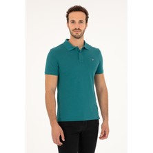 U.S. Polo Assn. Erkek Koyu Yeşil Basic Tişört 50279610-VR101
