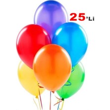 Kitap Dükkanı Renkli Balon 25 Adet