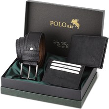 Polo Air Set Kemer Cüzdan Kartlık Hediyelik Kutusunda Kombin
