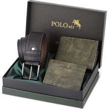 Polo Air Set Kemer Cüzdan Kartlık Hediyelik Kutusunda Kombin