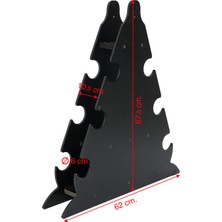 Besinistanbul Ps Spor Dambıl Stand 3 Set Için (Besinistanbul Dambıllarına Uyumludur)