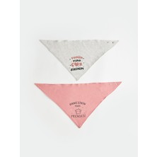 LC Waikiki Lcw Baby Baskılı Kız Bebek Mama Önlüğü 2'li