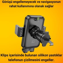 Coofbe Airoutlet Mekanızmalı Havalandırma Araç Içi Telefon Tutucu Araç Tutucu Telefon Tutucu