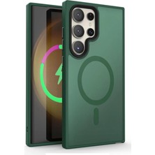 CoverZone Galaxy S23 ile Uyumlu Kılıf Kenarı Renkli Mat Transparan Magsafe Uyumlu New Impact Matte Kılıf