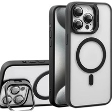 CoverZone iPhone 11 ile Uyumlu Kamera Lens Hediyeli Stand Olabilen Magsafe ile Uyumlu Adventure Magnetic