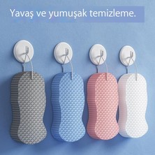 Luoxg Sünger Karikatür Kabartmalı Yumuşak Banyo Süngeri Ev Toz Ovma Banyo Artefaktı (Yurt Dışından)