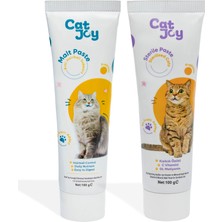 Catjoy Süper 2'li Paket Anti Hairball Malt Macun 100 gr ve Sterile Malt Macun 100 gr