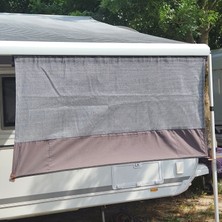 2k 150X80CM Karavan Tentesi Önü Askılı Cepli Ön Gölgelik