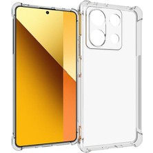 4U Sky Xiaomi Redmi Note 13 5g Şeffaf Kılıf Dört Köşe Hava Yastığı Yumuşak Tpu Arka Telefon Kabuğu Için (Yurt Dışından)