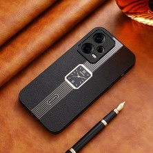 4U Sky Xiaomi Redmi Için Note 12 Pro 5g Kapak Deri+Tpu+Akrilik Izleme Deseni Koruyucu Case-Black (Yurt Dışından)