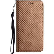 4U Sky Manyetik Otomatik Emici Karbon Fiber Doku Damla Geçirmez Pu Deri Cüzdan Standı Xiaomi Redmi Için Telefon Kapak Kılıfı Not 11 Pro 5g (Çin) (Mediatek)/not 11 Pro+ 5g-Brown (Yurt Dışından)