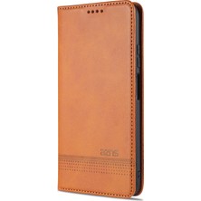 4U Sky Xiaomi Için Redmi Note 10 4g/redmi Not 10S/POCO M5S 4g Cüzdan Telefon Kılıfı Manyetik Absorpsiyon Katlama Stand Kapak Pu Deri Telefon Koruyucu-Brown (Yurt Dışından)