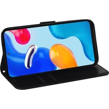 4U Sky Xiaomi Redmi Için Note 12 Pro 4g/11 Pro 4g (Mediatek)/note 11 Pro 5g (Qualcomm) Göz Kamaştırıcı Çiçek Desen Cüzdanı Pu Deri Deri Stand Folio Flip Cover Strap-Spurple ile Manyetik Kabuk (Yurt Dışından)