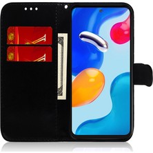 4U Sky Xiaomi Redmi Için Note 12 Pro 4g/11 Pro 4g (Mediatek)/note 11 Pro 5g (Qualcomm) Göz Kamaştırıcı Çiçek Desen Cüzdanı Pu Deri Deri Stand Folio Flip Cover Strap-Spurple ile Manyetik Kabuk (Yurt Dışından)