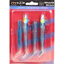 Ryuji Snake Shad 11CM, 10GR Silikon YEM(2+2AD)