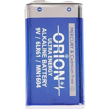 Orion 9V Alkalin Pil - Dökme