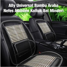 Ally Universal Bambu Araba Nefes Alabilen Koltuk Bel Minderi-siyah