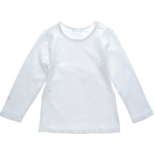 Salar Ticaret Salarticaret Kız Çocuk Beyaz Uzunkol Body  Beyaz Uzunkol Badi 9-10 Yaş