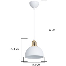 Ag Light Design Beyaz Sarkıt Avize Salon Mutfak Koridor Yatak Odası Lamba