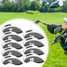 La Babite Golf Golfçü Golf Kol Gri Için 9 Headcovers (Yurt Dışından)