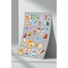 Stickermarket Sevimli Kahramanlar Sticker Seti (5)