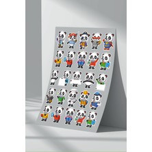 Stickermarket Sevimli Kahramanlar Sticker Seti (8)