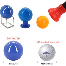 GongtuShop Yeşil Stil 1 Adet Yeni Stil Golf Parkı Topu Düz Renkkatı Renk Altın Tozupiramit Çift Katmanlı Şeffaf Kum Orman Topları (Yurt Dışından)