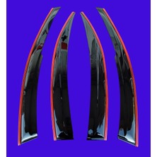 Balp Fiat Linea Çift Sıra Kırmızı Kromlu Cam Rüzgarlığı 2007 ve Sonrası