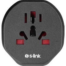 S-link SL-WL09 Universal - Türk Çevirici Çevirici Priz Adaptör