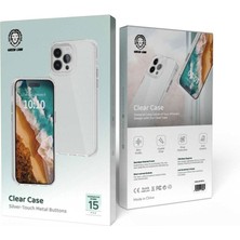 Green Lion iPhone 15 Pro Için Metal Düğmelere Sahip Kılıf