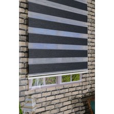 Sampersan Siyah Tam Karartmalı Blackout Zebra Perde