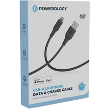 Powerology Pvc Mfi Kablo Usb-A'dan Lightning'e 1.2m