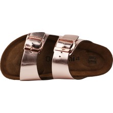 Fly Soft Milano Deri Kadın Terlik Rose