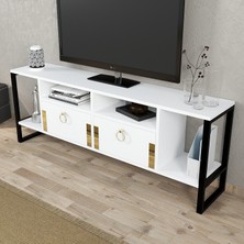 SVR Design Svr Tv Ünitesi Beyaz-Gold