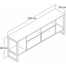 SVR Design Svr Tv Ünitesi Beyaz-Hazeran