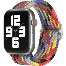 Koodmax Apple Watch Uyumlu Ultra Solo Loop Hasır Örgü Tokalı Kordon 42 44 45 49MM