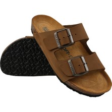 Fly Soft Milano Deri Kadın Terlik Vizon