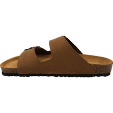 Fly Soft Milano Deri Kadın Terlik Vizon